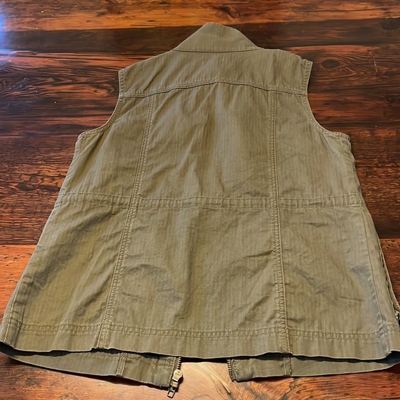 JCrew Utility Vest Army Khaki Green size XS - Picture 3 of 9